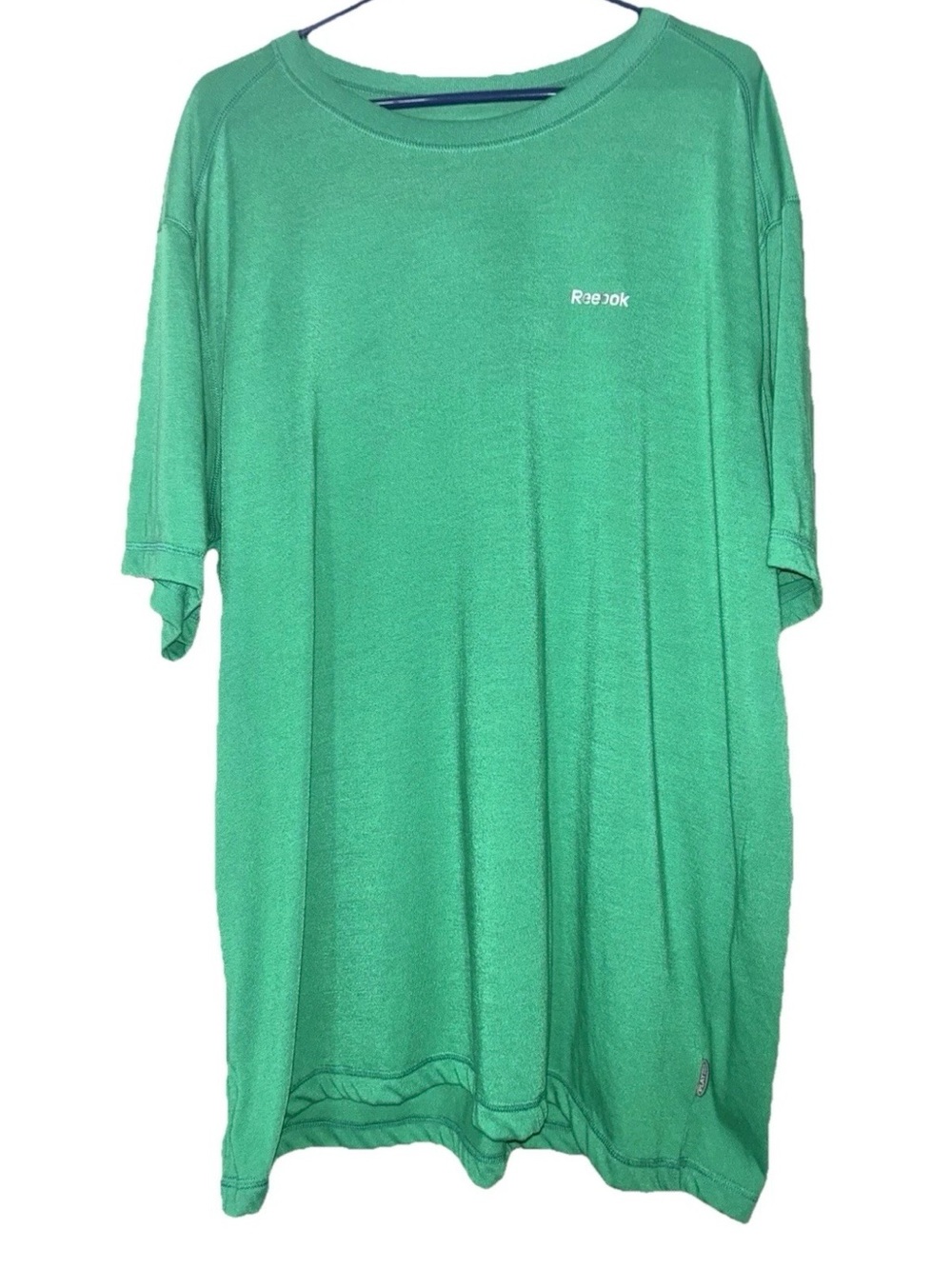 Men’s Reebok Play Dry Activewear Parrot Green Short Sleeve Tee 2XL Sportswear